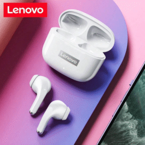 White - Lenovo LP40 Pro TWS Bluetooth Earbuds – Waterproof Noise-Reduction In-Ear Headphones (Copy)